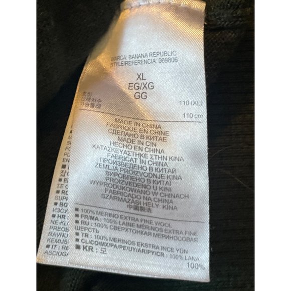 Banana Republic Extra FIne Merino  Men Sweater Size  XL - Picture 8 of 8